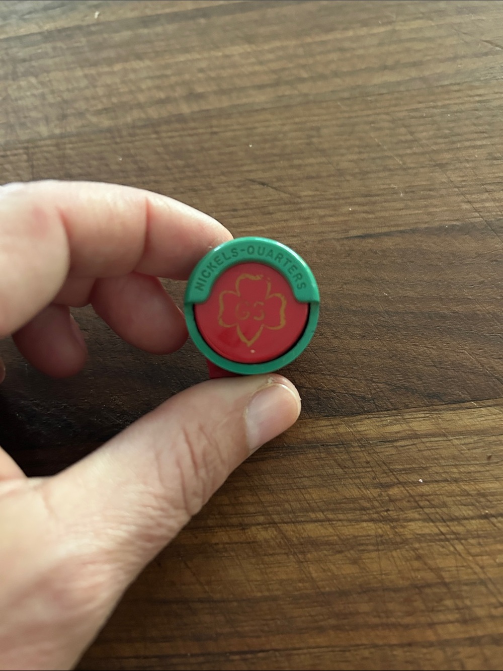Green and Red Coin & Card Holder